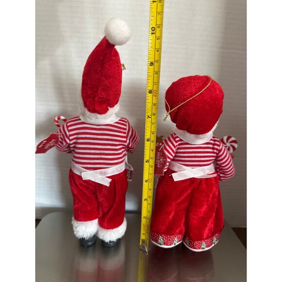 Mr & Mrs Clause 9” set baking light weight for table top/tree decorations NWT - Picture 3 of 5